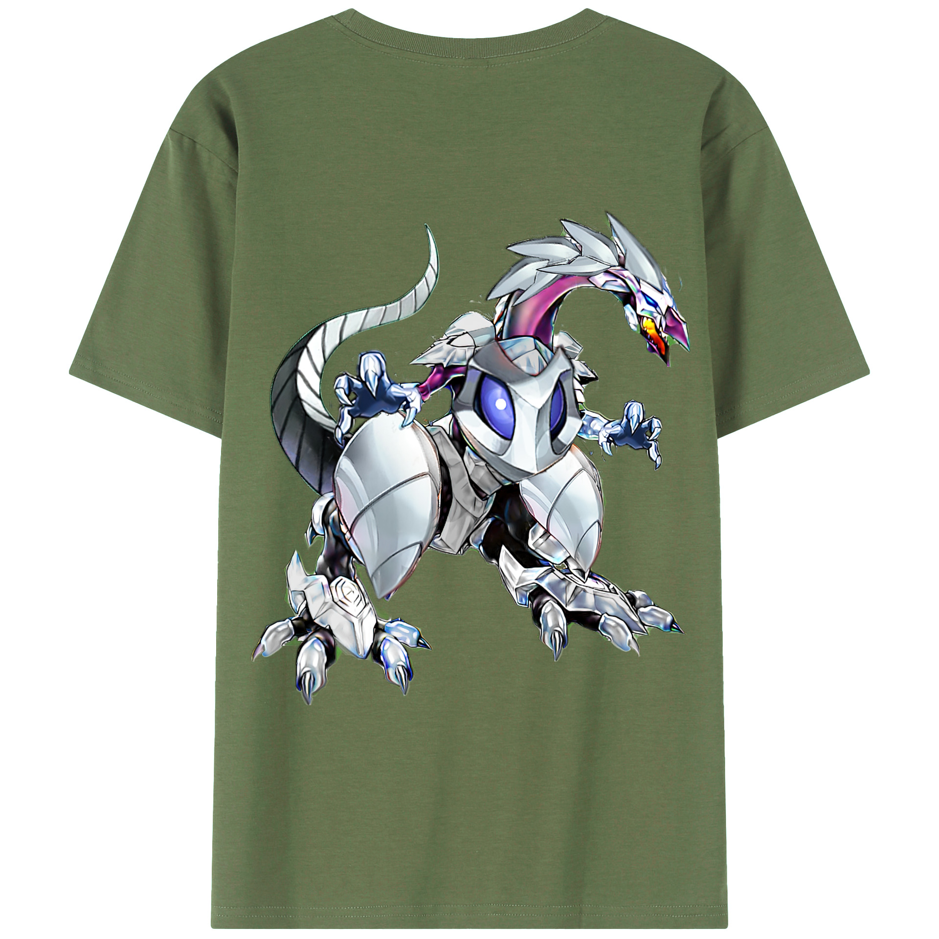 （画像用） 遊☆戯☆王 Yu-Gi-Oh! 綿100％ メンズ半袖Tシャツ（バックプリント） 通気性
